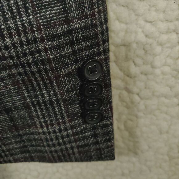 VTG Joseph Abboud Hamilton Soft Coat Blazer Jacket  42 R Windowpane Sport Coat - Picture 11 of 16